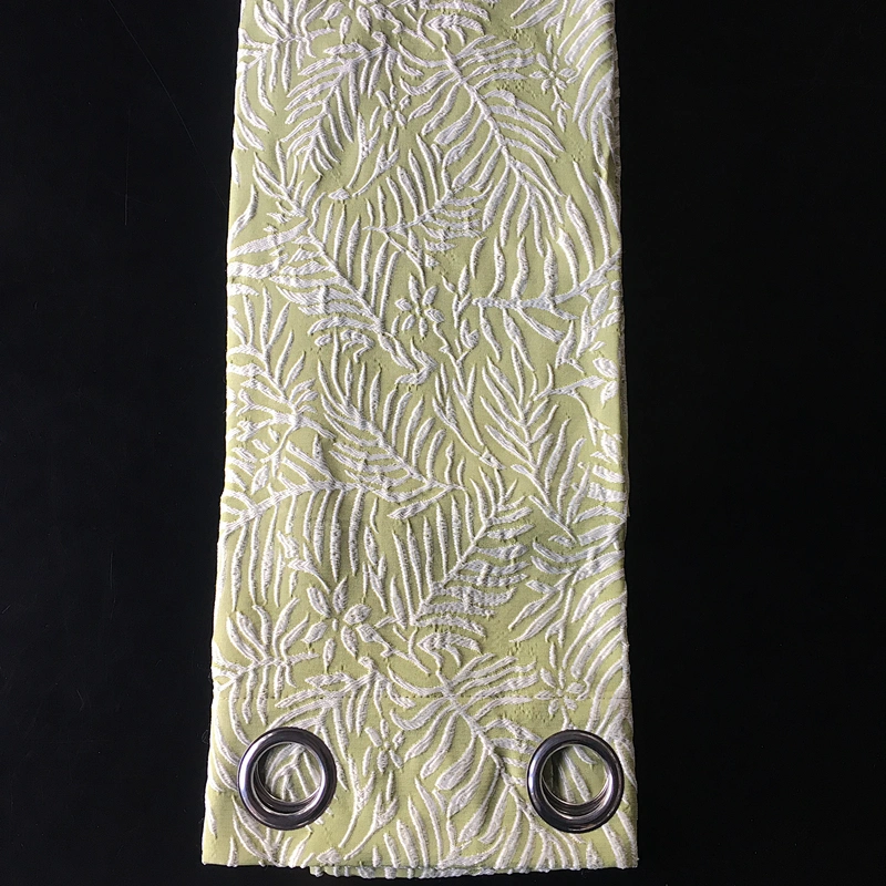 Low price jacquard window curtain for hotel polyester fabric fabrics in stock