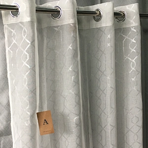 European style new jacquard livingroom curtain with matching sheer