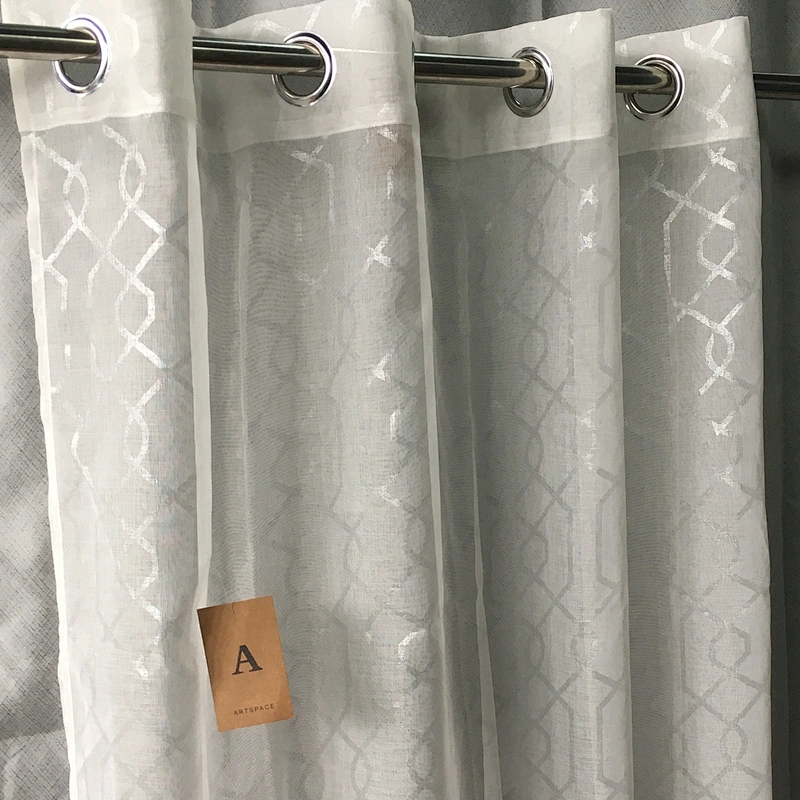 European style new jacquard livingroom curtain with matching sheer