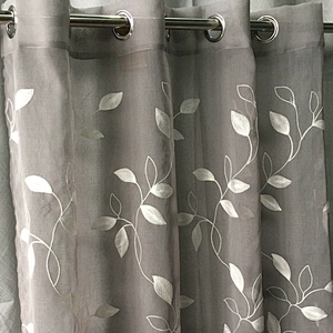 hot selling 100%polyester sheer curtain for living room with good quality