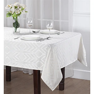 Home Used Wholesale polyester fabric rectangle table cloth with Modern Design