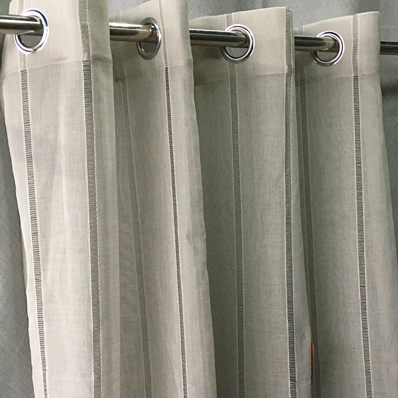 2020  hot sale classic sheer window curtains stripe design pattern