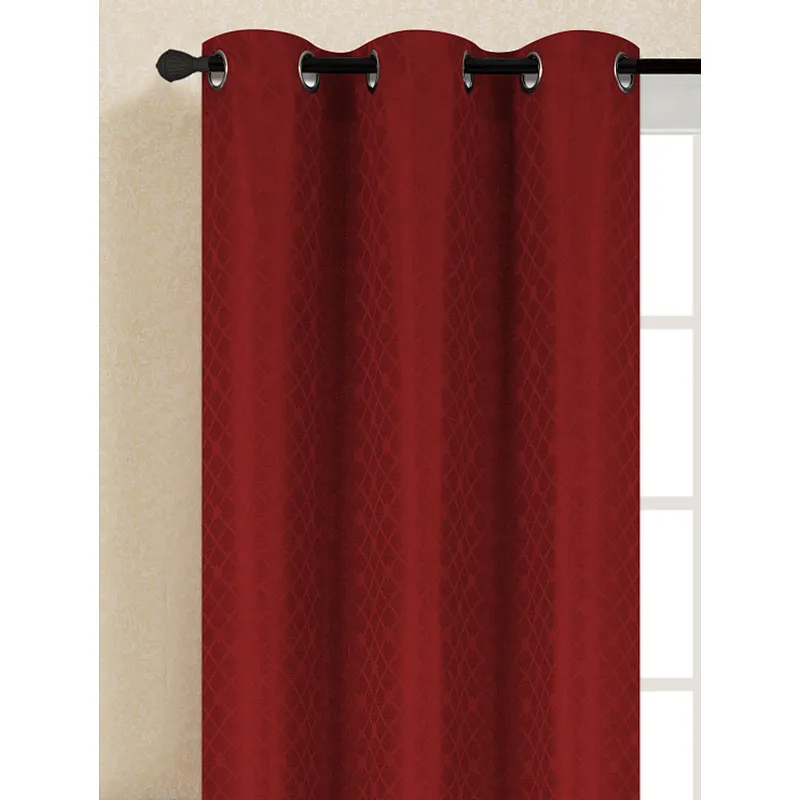 High Quality  Polyester  Grommet  Jacquard Curtain Panel classica pattern