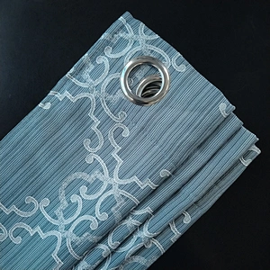 100% polyester atmosphere fashion curtain polyester jacquard curtain for living room and hotel