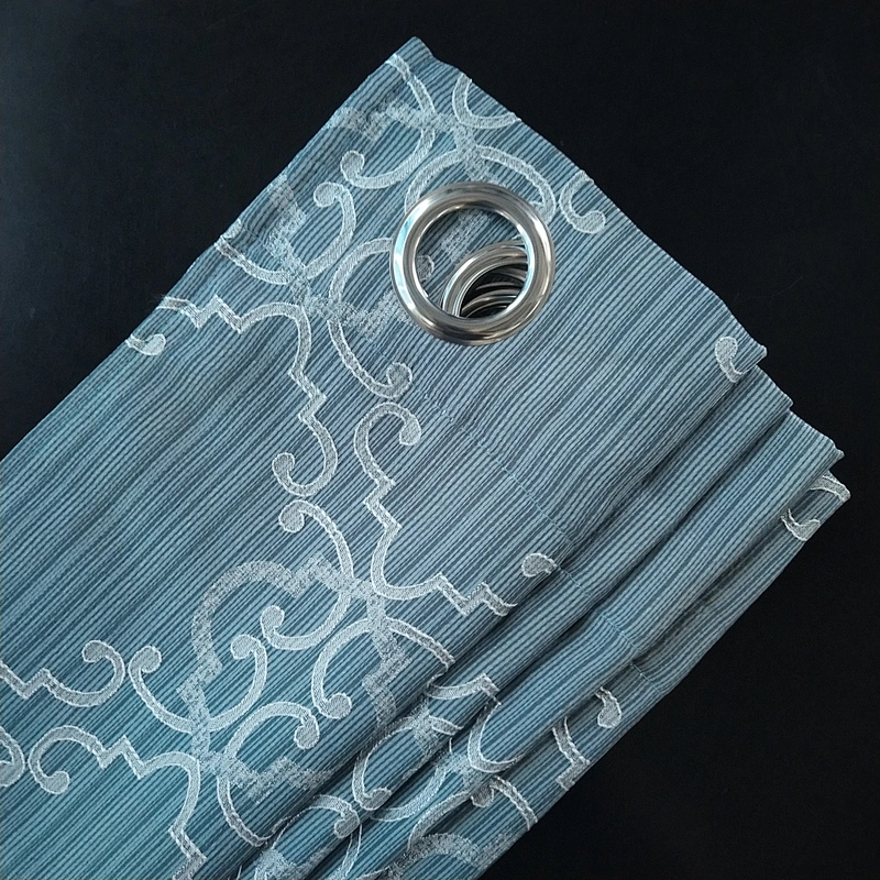 100% polyester atmosphere fashion curtain polyester jacquard curtain for living room and hotel