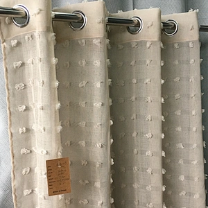 china supplier hot selling seersucker fabric sheer curtain for home and hotel