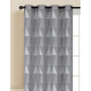 fashion style jacquard flock curtain 100% polyester window curtain with good service after sale