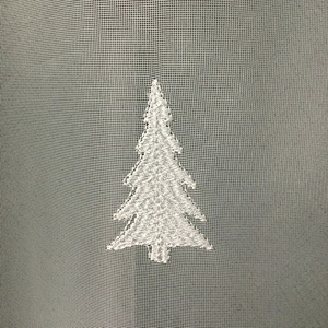 best selling tulle breathable  natural sheer white tree pattern  curtains for bed room