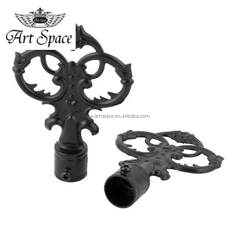 Fashion curtain rod hooks bird curtain rod finials double wood curtain rod for wholesale