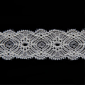 2.5cm Nylon Polyester Spandex Lace Trim