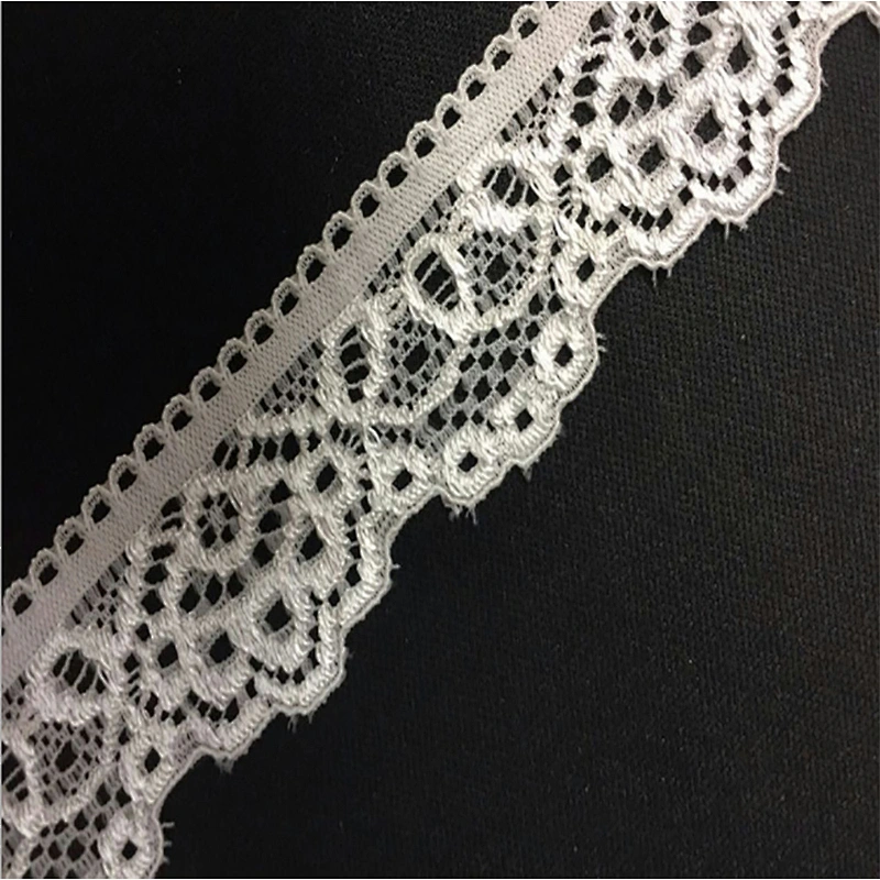 2.5CM Elastic Spandex Nylon  Lace Trim