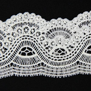 8cm Chemical Gentle Petal shaped Ornament Milk Yarn Lace