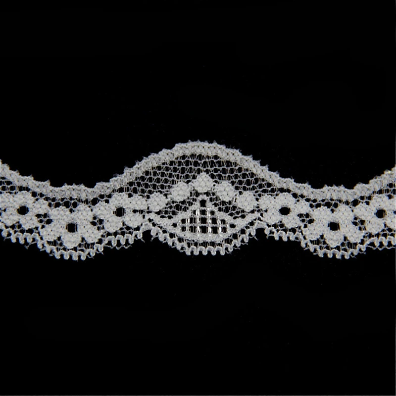 3.3CM Detelle Lingerie White Stretch Stretch Spandex Nylon Lace