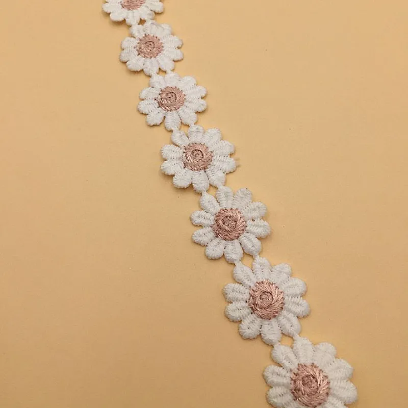 lace fabric flower chemical lace trim for lace dress