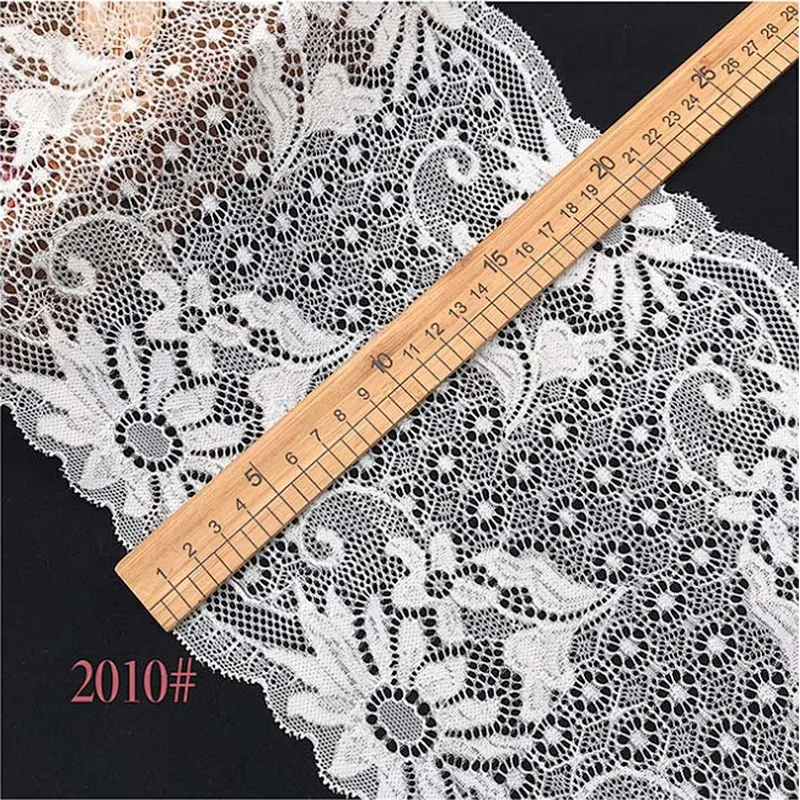 Fashion hot sale different styles 15.5*200cm 21*200cm black&white french eyelash floral lemo lace