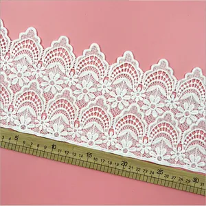 New design french hollow lace Garment home Mesh designs polyester embroidery lace for dress