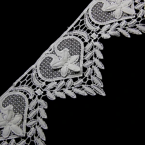 10cm  100% Polyester Chemical Embroidery Lace Trim