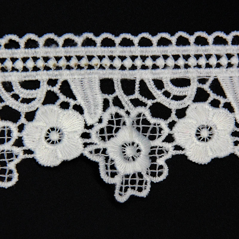 6cm Assorted Fresh Flower Patterns Milk Yarn Chemical Lace