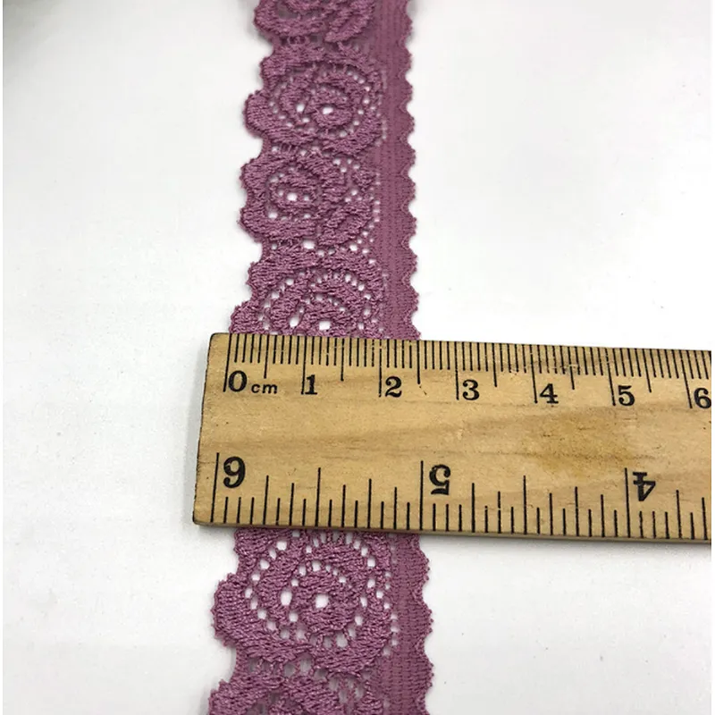 2.5CM nylon spandex cheap elastic underwear lace trim