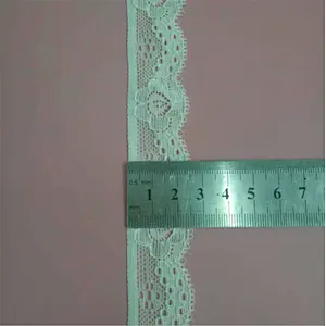 2018 new design 2.5cm nylon spandex lingerie stretch lace lycra lace trim
