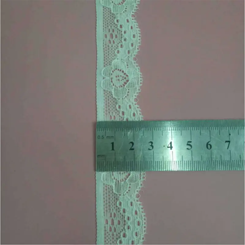 2018 new design 2.5cm nylon spandex lingerie stretch lace lycra lace trim