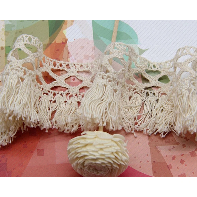 5CM  DIY Craft Delicate  Cotton Lace Trim Ribbon