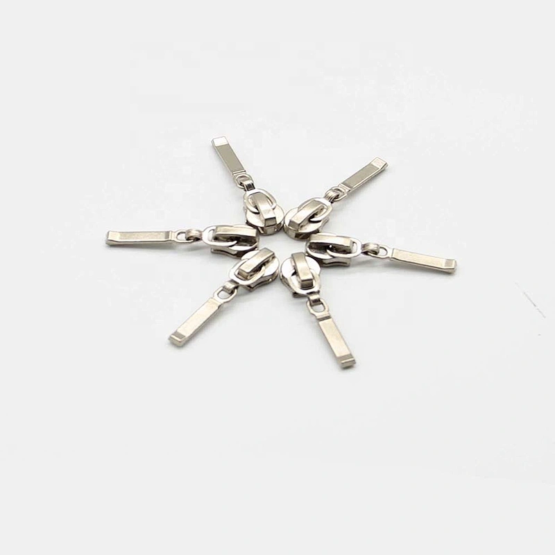 5# Non-lock Decorative Zinc Alloy Puller Zipper Slider Head For Metal Zipper