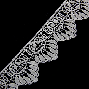 5cm New Design Malaysia Off-white Embroidery Lace Trim