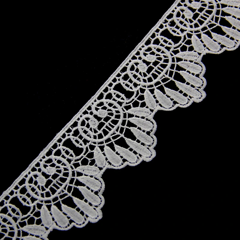 5cm New Design Malaysia Off-white Embroidery Lace Trim
