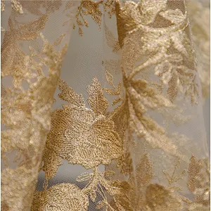 French Organza Lace Fabric African Tulle Mesh Lace Fabric For Nigeria Party Dress