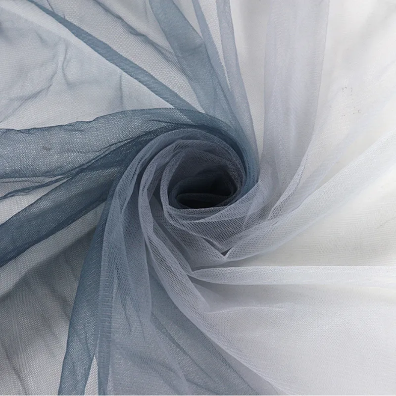 2019 new promotion gradient printing nylon lace fabric