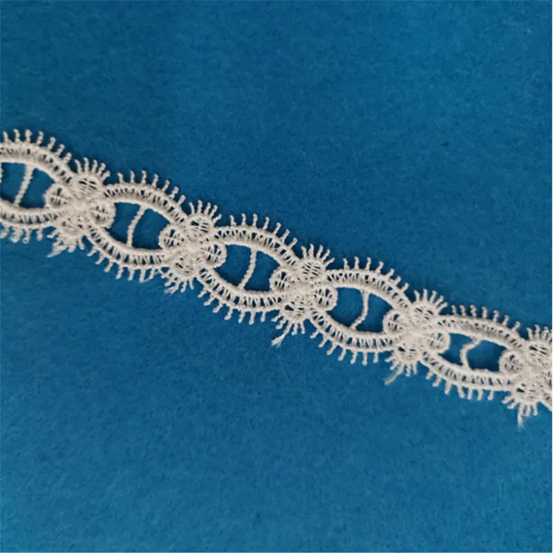 15yard  2cm Chemical Embroidery  Polyester Lace for Cloth