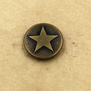 wholesale custom logo embossed Metal Jeans Button for women dress