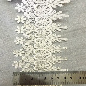 2019 newest best selling lace fabric polyester chemical lace trim
