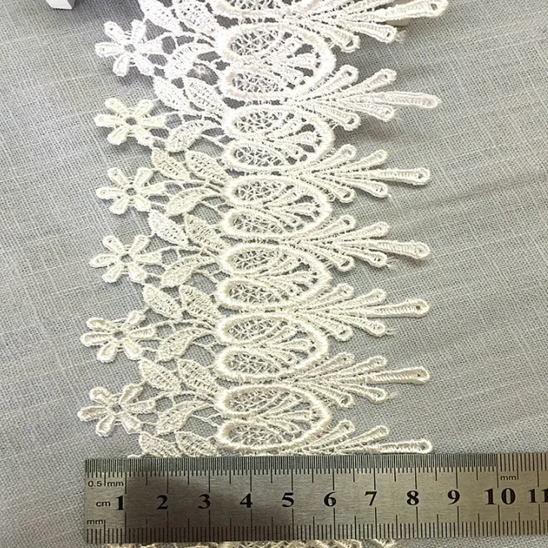 2019 newest best selling lace fabric polyester chemical lace trim