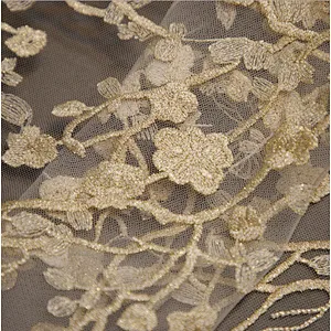 factory price sample mesh african ghana embroidery lace fabric