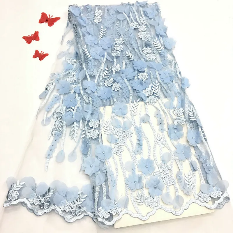 2019 beautiful French bride lace fabric embroidery French four-leaf clover embroidery fabric
