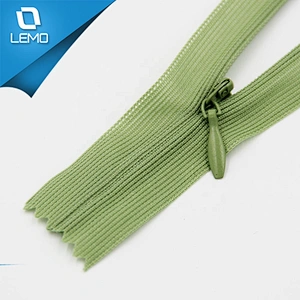 Industrial Quality Invisible Concealed Zips Lovely Colours