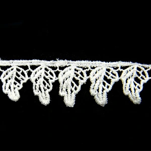 3CM Water Soluble Cotton Embroidery Lace Trim Saree Border Lace