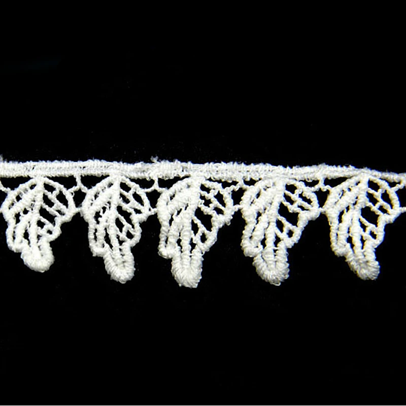3CM Water Soluble Cotton Embroidery Lace Trim Saree Border Lace