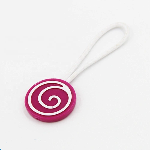 Custom Logo PVC Rubber Zip Pullers Zipper Sliders for garment bags