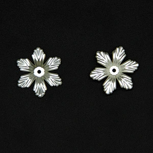 Flower Shape 25mm New Fashion with Round Hole Plastic ABS Pearl Beads