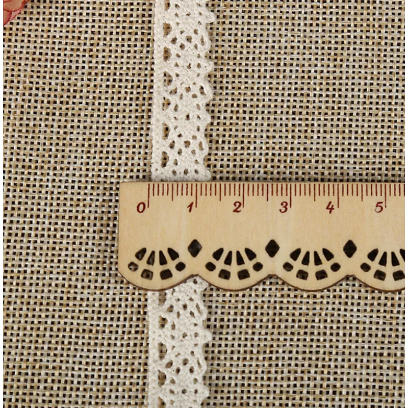 wholesale african different sizes of cotton woven lace trim