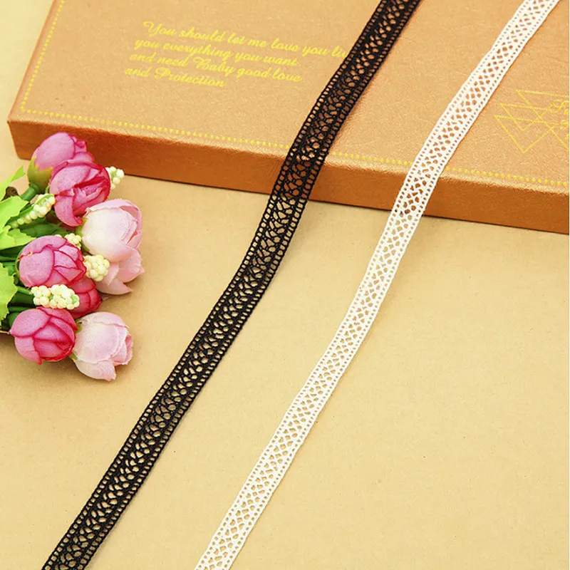 1.2 cm new style african classic high quality 100% cotton lace for textile