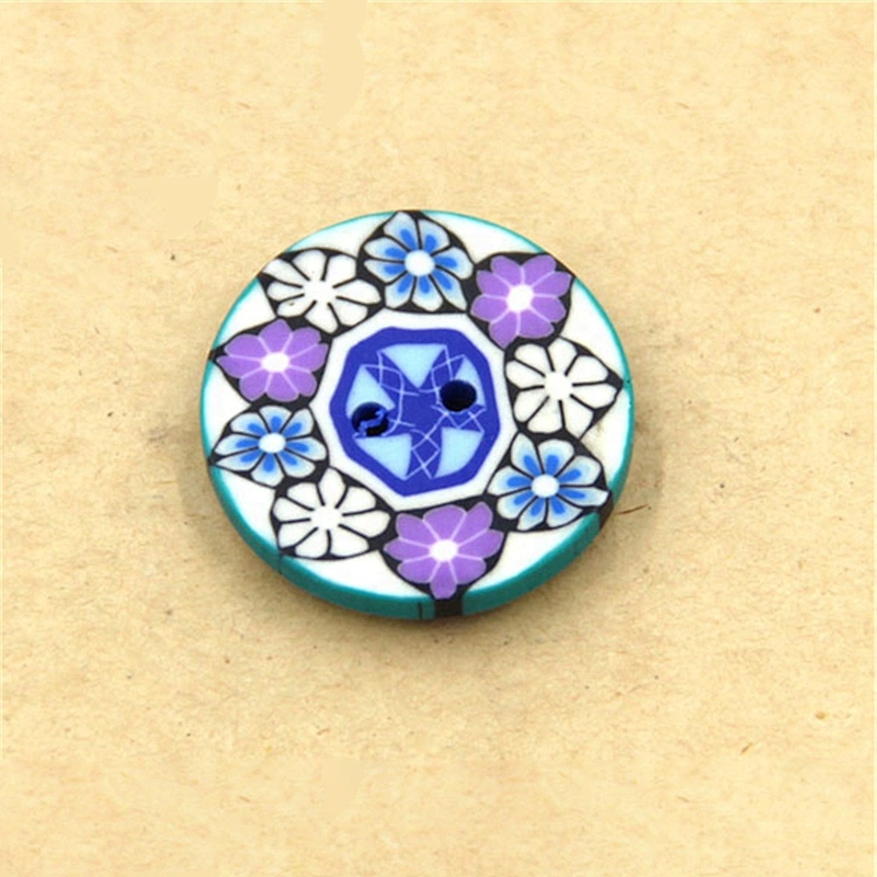 Fancy Painted Wooden Buttons For Shirts