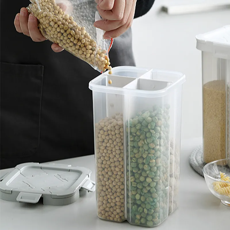 Plastic  Storage Bottle for kitchen, rice storage