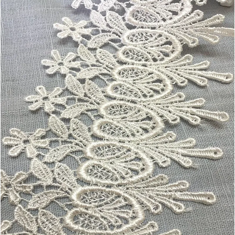 2019 newest best selling lace fabric polyester chemical lace trim