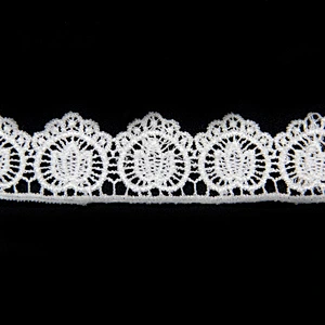 1.6CM  Water Soluble 100% Polyester Embroidery Border lace