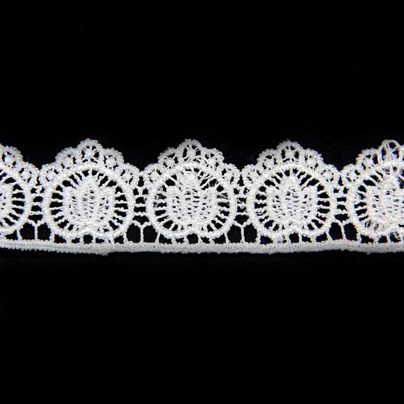 1.6CM  Water Soluble 100% Polyester Embroidery Border lace