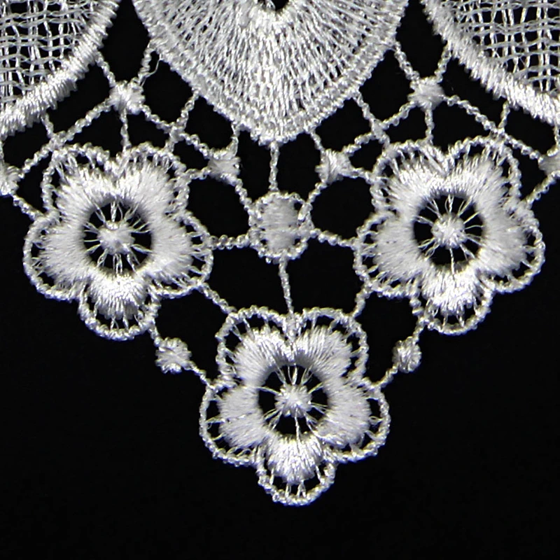 17.5cm Assorted Flowers Pattern Polyester Collar Lace
